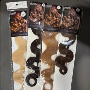 20 inch wavy I-tip hair extensions